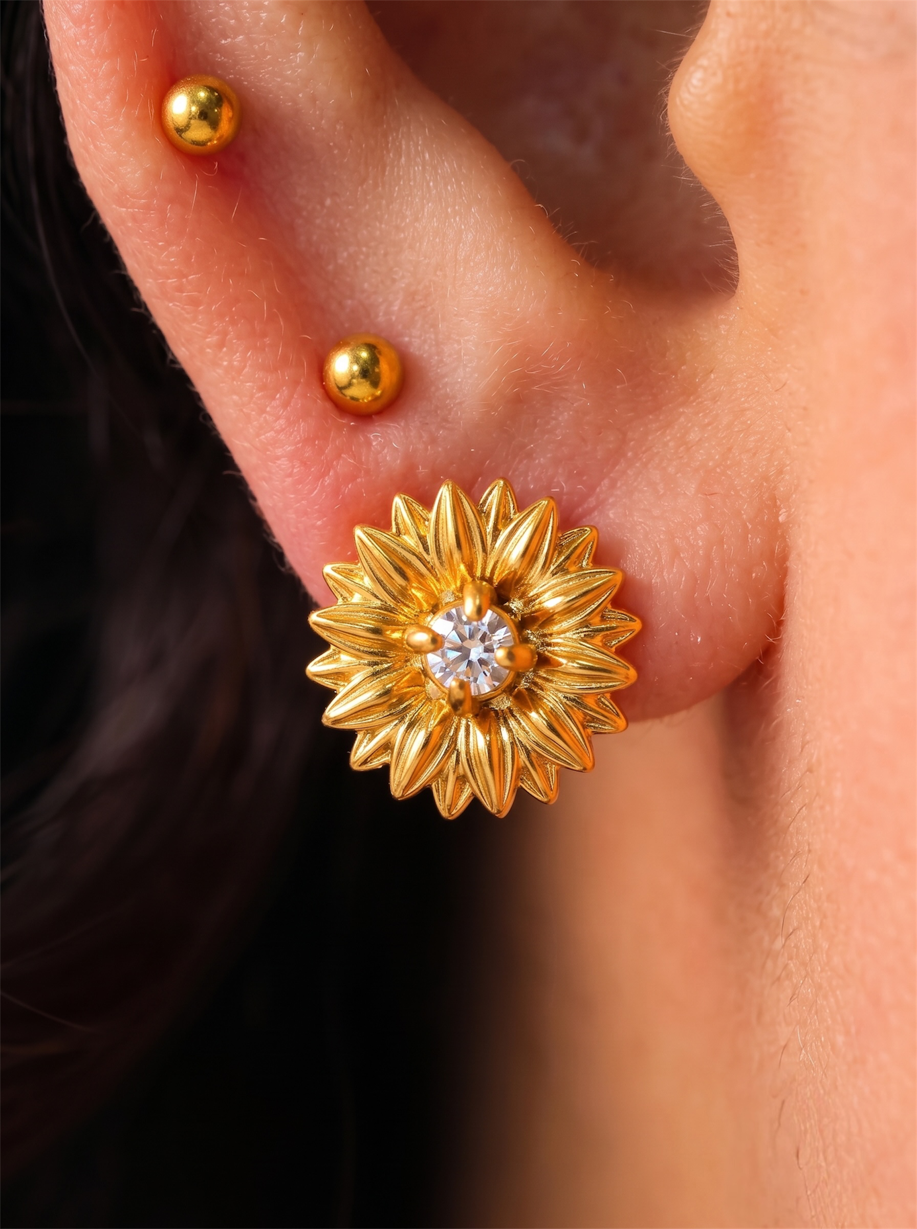 Sunflower Studs