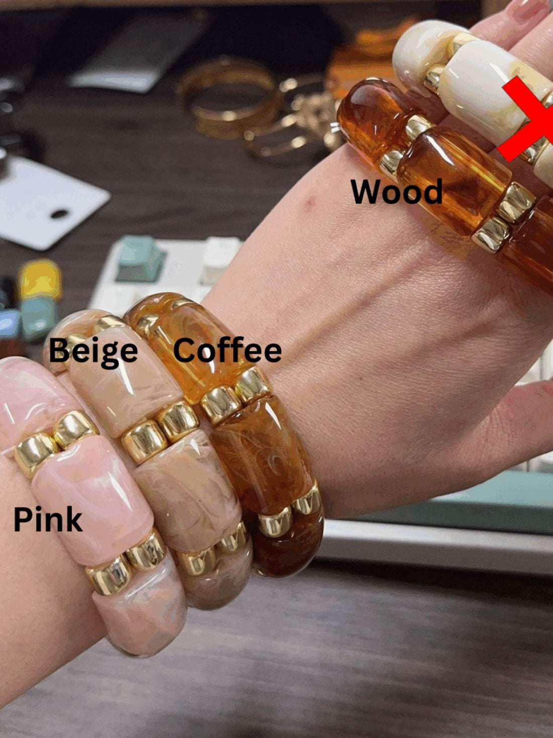 Elastic Acrylic Bracelet