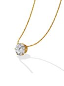 Minimal Solitaire Necklace