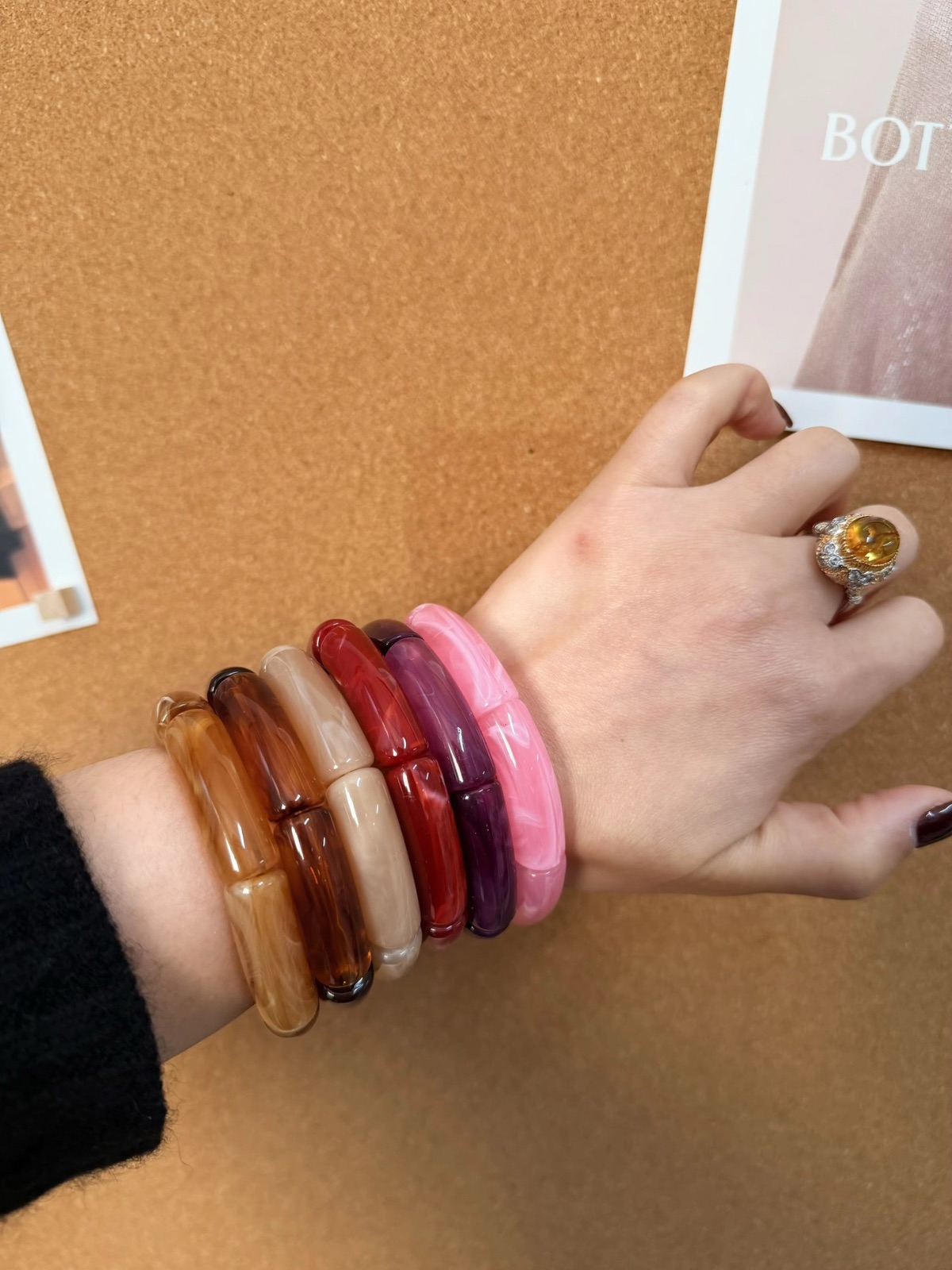 Basic Acrylic Bracelets (Elastic)