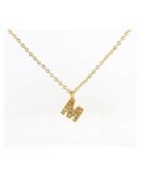 Studded Initial Necklace (Mini)