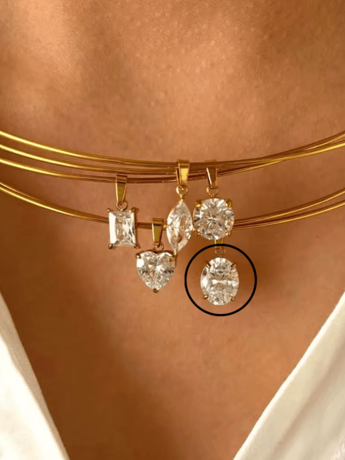 Opera Necklace (Oval Stone) - Image 2