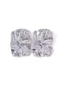 Silver Hammered Earrings