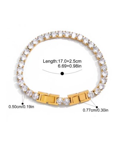5mm Tennis Bracelet (17+2.5cm)